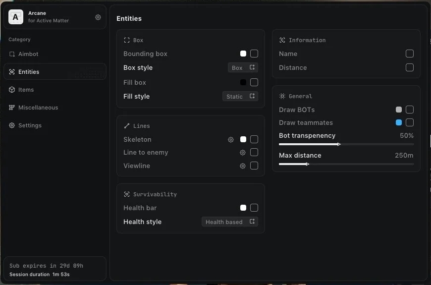 ARCANE for Active Matter — screenshot 4