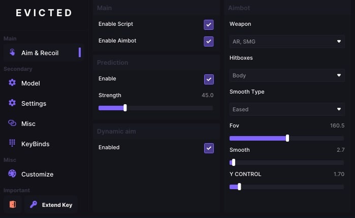 Evicted aimbot