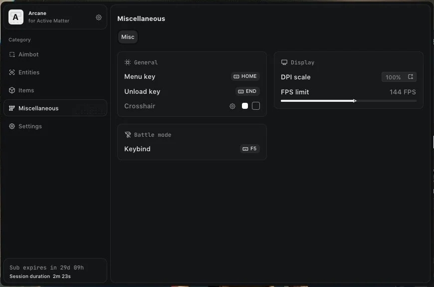 ARCANE for Active Matter — screenshot 3